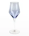 Vietri Contessa Wine Glass In Blue