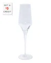 Vietri Contessa Clear Champagne Glass With $3 Credit In Clear
