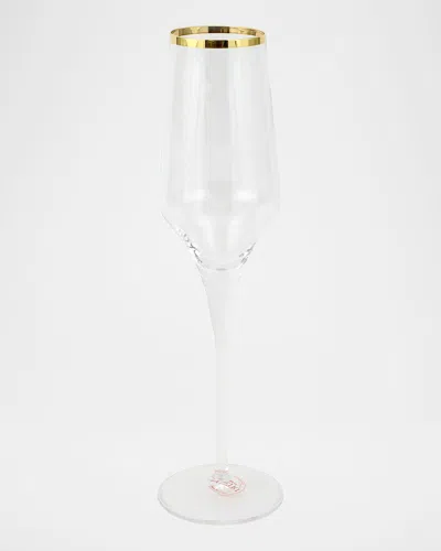 Vietri Contessa Gold Champagne Glass