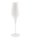 VIETRI CONTESSA WHITE CHAMPAGNE GLASS