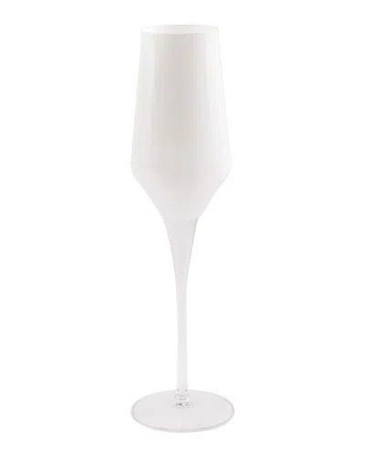 VIETRI CONTESSA WHITE CHAMPAGNE GLASS