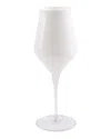 Vietri Contessa White Water Glass In Brown