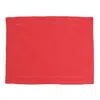 Vietri Cotone Linens Red Placemats With Double Stitching - Set Of 4