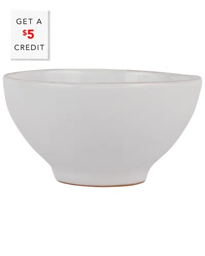 Vietri Cucina Fresca Cereal Bowl With $5 Credit In White