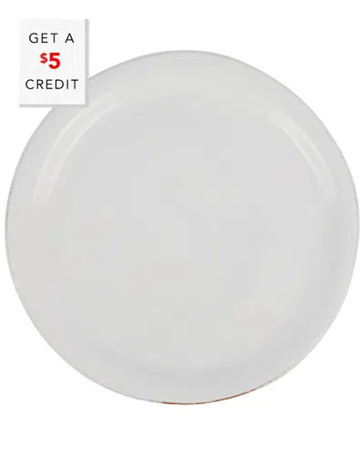Vietri Cucina Fresca Dinner Plate With $5 Credit In White