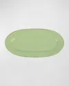 Vietri Cucina Fresca Narrow Oval Platter 16" In Green