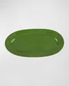 Vietri Cucina Fresca Narrow Oval Platter In Sage