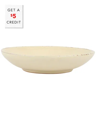 Vietri Cucina Fresca Pasta Bowl With $5 Credit In Beige