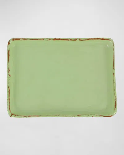 Vietri Cucina Fresca Rectangular Tray In Green