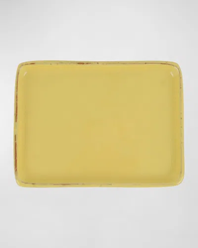 Vietri Cucina Fresca Rectangular Tray In Yellow