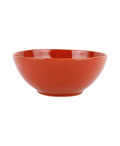 Vietri Cucina Fresca Small Serving Bowl In Paprika