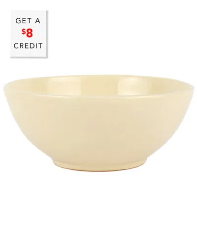 Vietri Cucina Fresca Small Serving Bowl With $8 Credit In Beige