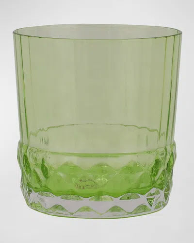 Vietri Deco Short Tumbler, 12 Ounces In Green