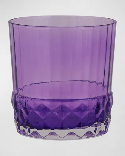 Vietri Deco Short Tumbler, 12 Ounces In Purple