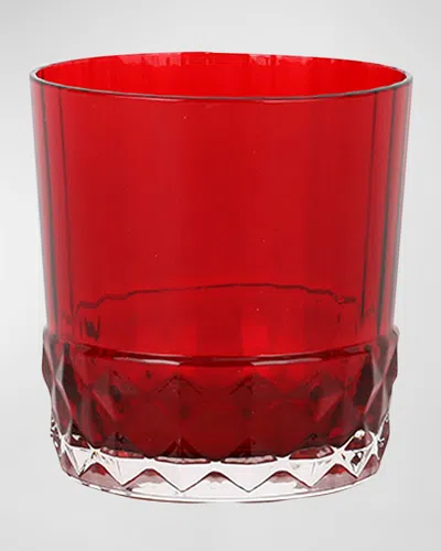 Vietri Deco Short Tumbler, 12 Ounces In Red