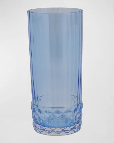 Vietri Deco Tall Tumbler, 16 Ounces In Blue