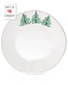 Vietri Lastra Holiday Medium Shallow Serving Bowl In Multicolor