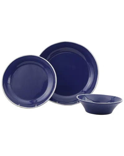 Vietri Chroma Blue 3pc Serveware Set