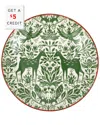 Vietri Discontinued Viva By  Mistletoe Medium Serving Bowl With $5 Credit In Red