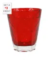 Vietri Dnu Unprofitable Viva By  Prism Red Short Tumbler With $3 Credit In Red