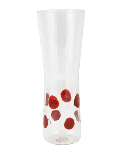 Vietri Drop Beer Glass In White