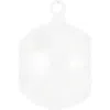 Vietri Drop Glass Ornament In White