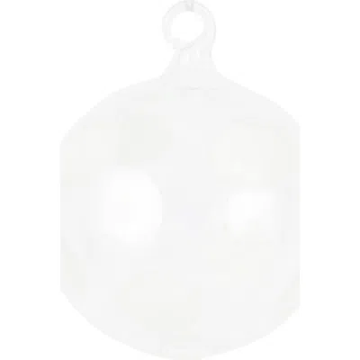 Vietri Drop Glass Ornament In White