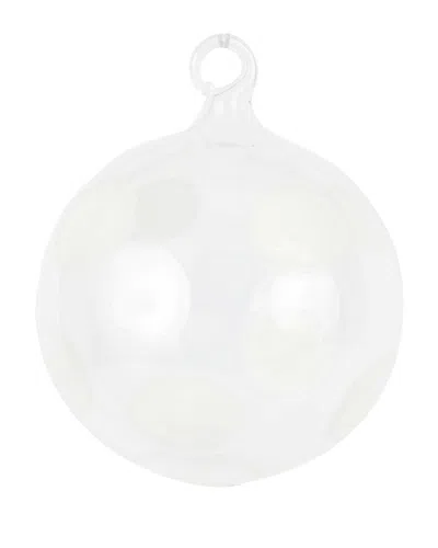 Vietri Drop Ornament In White