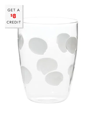 VIETRI VIETRI DROP WHITE TALL TUMBLER WITH $8 CREDIT