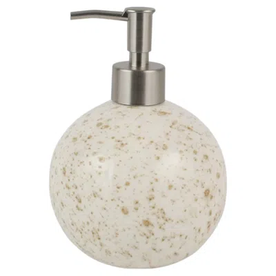 Vietri Eggshell Soap Dispenser In Earth In Gray
