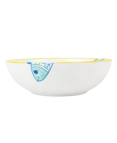 Vietri Elba's 106 Oz. Fish Serving Bowl In White