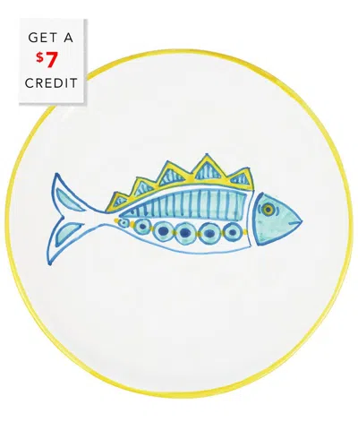 Vietri Elba's Fish Spiked Fin Salad Plate With $7 Credit
