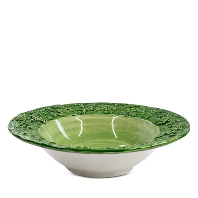 Vietri Fiabe Di Natale Green Serving Bowl