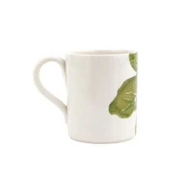 Vietri Fico Mug In White;purple