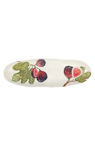 Vietri Fico Narrow Oval Platter In Multi