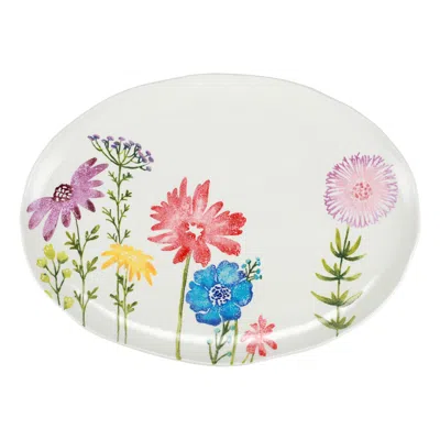 Vietri Fiori Di Campo Large Oval Platter