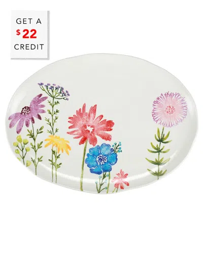 Vietri Fiori Di Campo Large Oval Platter In Multi