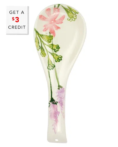 Vietri Fiori Di Campo Spoon Rest With $3 Credit In Multi