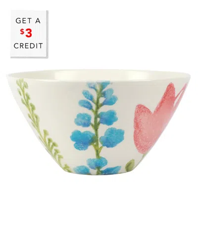 Vietri Fiori Di Campo Tulip Cereal Bowl With $3 Credit In Multi