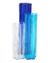 Vietri Flora Glass Blue Vase With $13 Credit