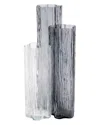 Vietri Flora Glass Gray Vase With $13 Credit