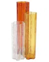 Vietri Flora Triple Glass Vase In Multi