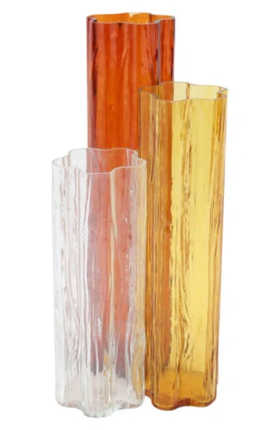 VIETRI VIETRI FLORA TRIPLE GLASS VASE