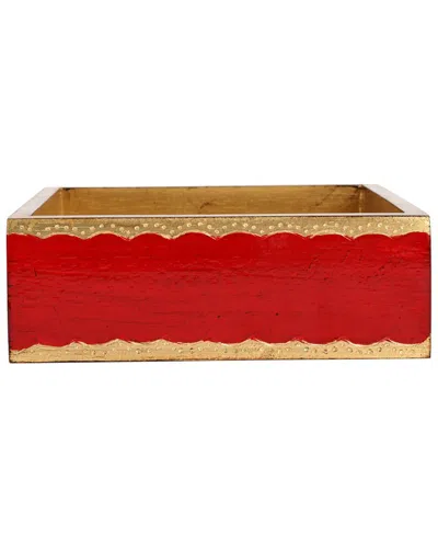 Vietri Florentine Wooden Accessories Cocktail Napkin Holder