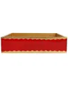 Vietri Florentine Wooden Accessories Dinner Napkin Holder In Red