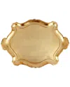 Vietri Florentine Wooden Accessories Gold Extra Large Oblong With $27 Credit
