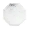 Vietri Florentine Wooden Accessories Marble Look Octagonal Tray In White