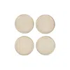 Vietri Florentine Wooden Accessories Taupe Coasters - Set Of 4 In Neutral