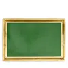 Vietri Florentine Wooden Rectangular Tray - Medium In Green
