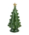 Vietri Foresta Medium Tree With Gold Star In Green